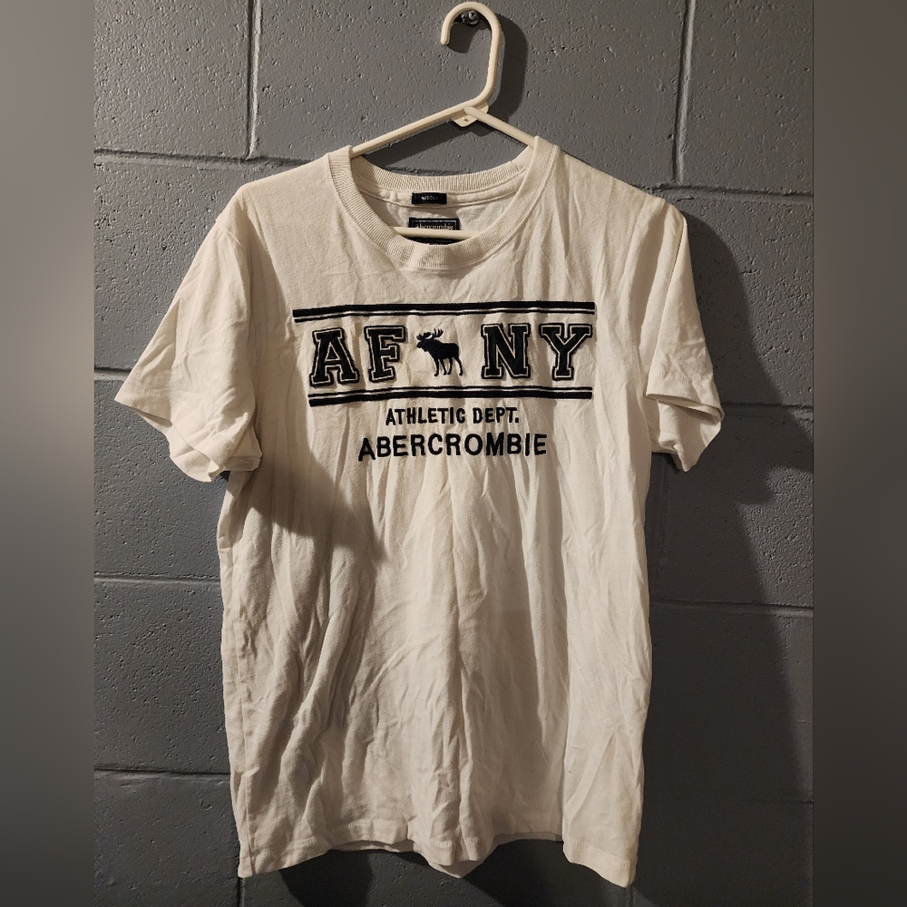 Abercrombie & Fitch White Men's Shirt